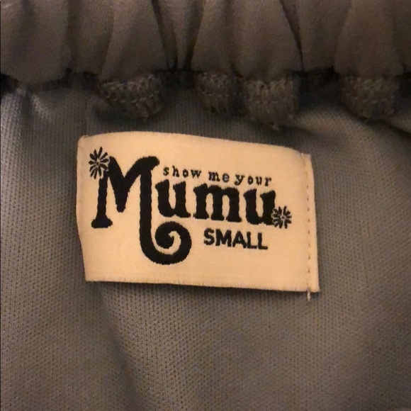 Show me your mumu amanda dress in soft charcoal - Picture 6 of 6